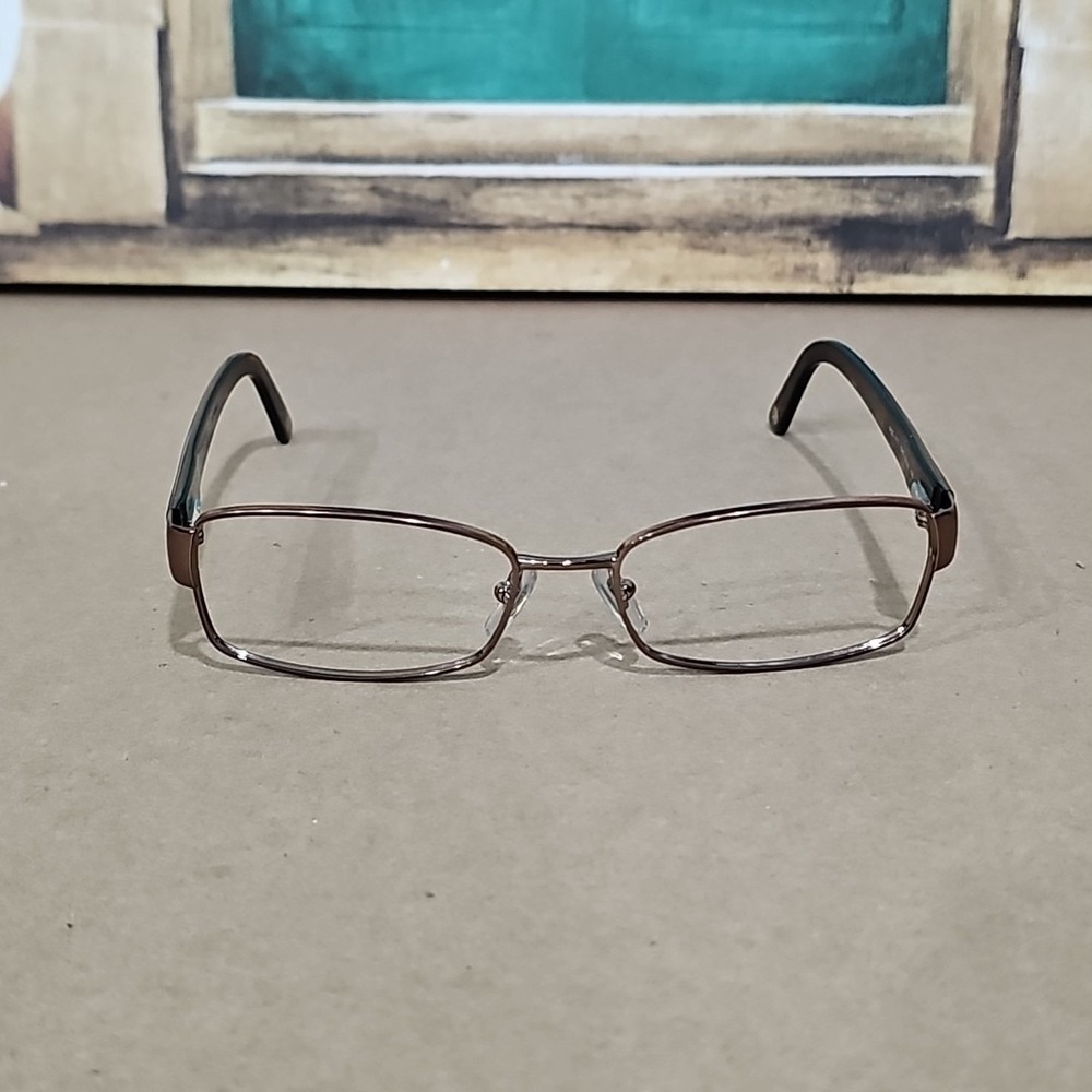 Versace MOD.1177 1045 Brown Rectangle Eyeglasses Frames 52-16 135 Italy Designer